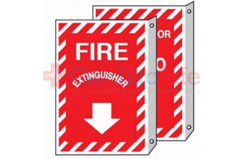 Fire Extinguisher Sign 2 Sided
